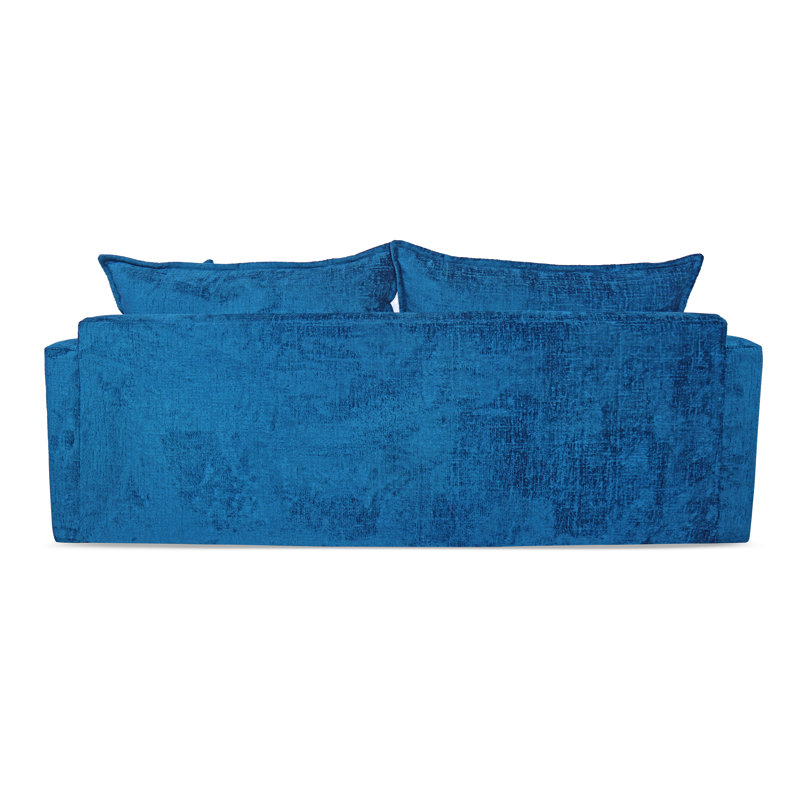 Duccio 84'' Upholstered Sofa, 84", Penelope Golden, Black