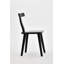 Solid Wood Armchair in Black
