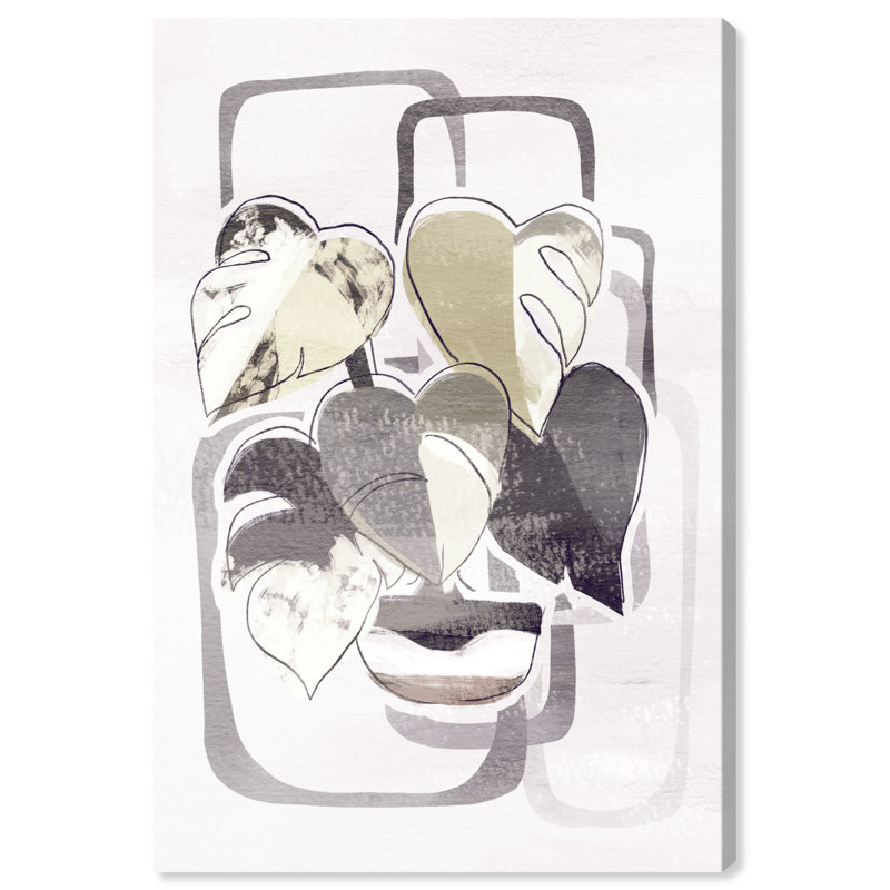 Monstre dans le minimalisme - peinture sur toile, H 45 po x l 30 po, Toile tendue