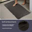 Tapis de salle de bain Lavish Home - Ensemble de tapis de bain gaufré 2 pièces pour décoration de salle de bain Boho - Tapis antidérapants pour douche, baignoire ou meuble-lavabo - Tapis de bain lavables à la machine-1306599993