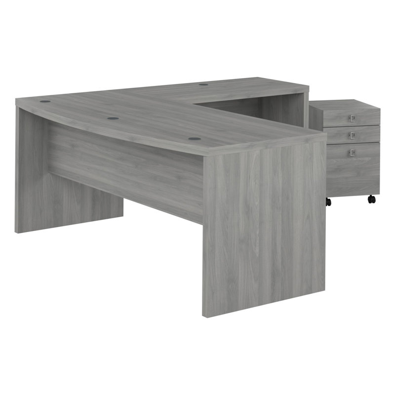Office 500 Collection Computer Desk, Modern Gray