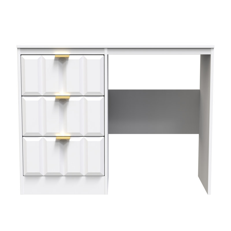 Besian 3 Drawer Vanity (Ready Assembled), White Matt