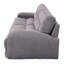 Velours côtelé gris avec une assise confortable et un rembourrage élégant
