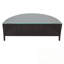 Ensemble modulaire d'extérieur en rotin 5 pièces avec coussin moelleux et plateau de table en verre PE-735522216