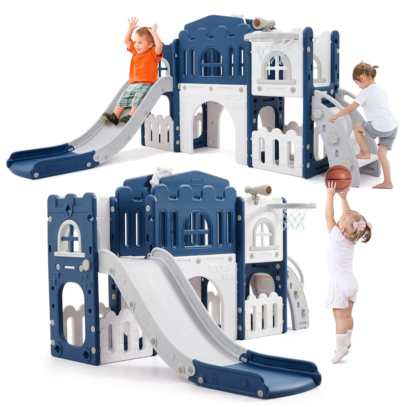 Ensemble de jeu pour tout-petits 8 en 1 pour tout-petits de 1 à 3 ans pour aire de jeux intérieure et extérieure