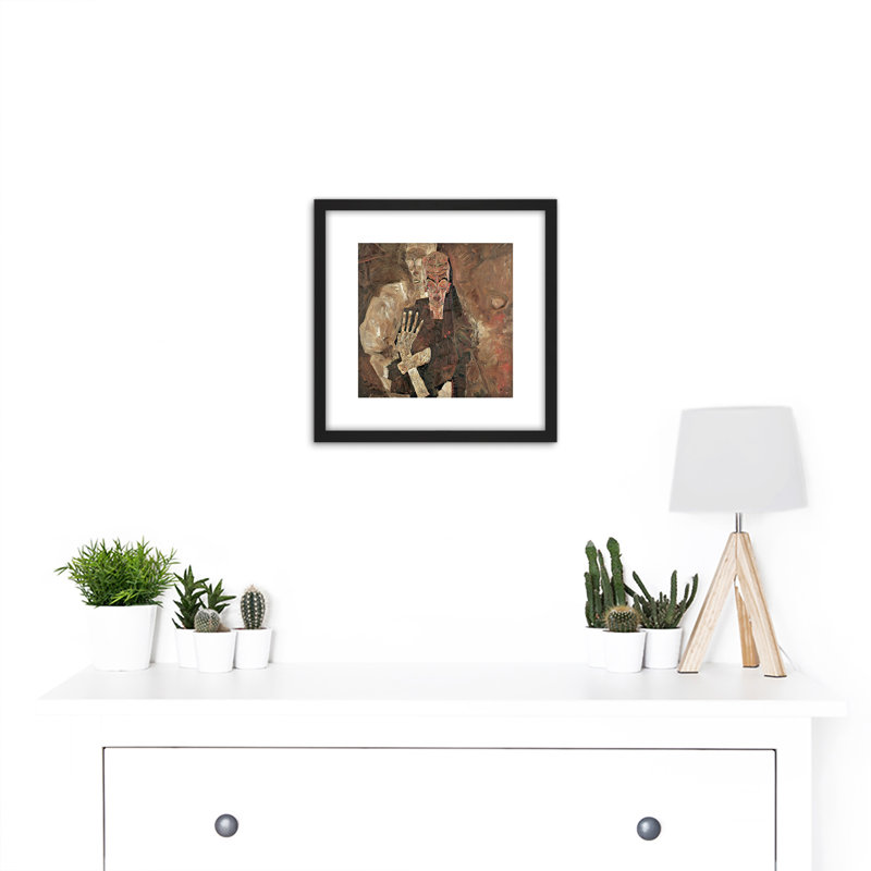 Egon Schiele Self Seer II Death Man by Egon Schiele - Single Picture Frame Painting