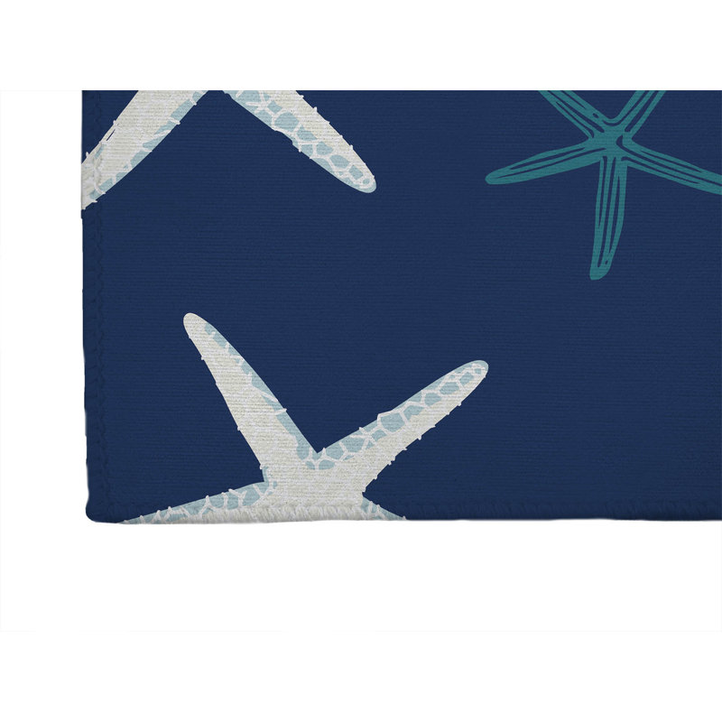 Tapis d'extérieur Starfish, Marine, Tapis de couloir 2 pi 6 po x 8 pi