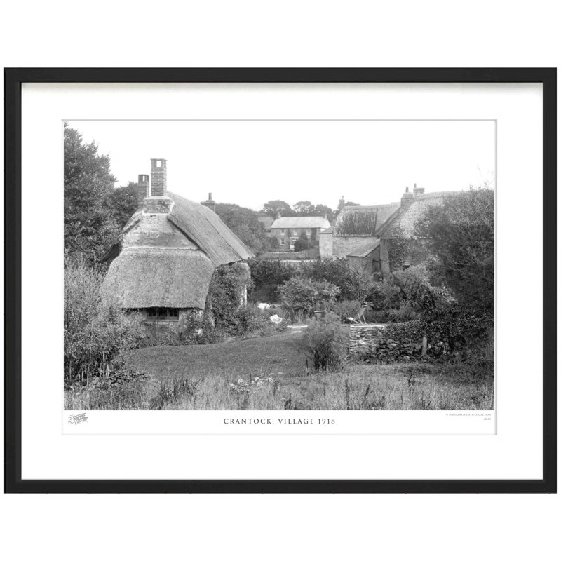 Crantock, Village 1918 - Single Picture Frame Print, 45cm H x 60cm W x 2.3cm D