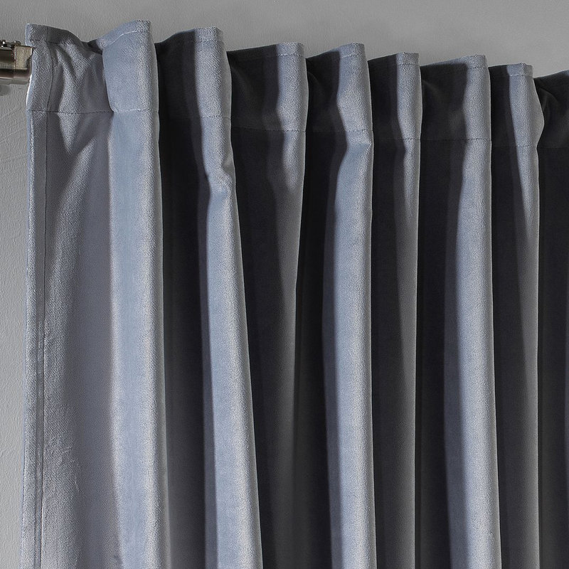 Soft Touch Velvet Kitchen Valance, 60 W x 60 D cm, Grey