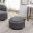 Savinien Upholstered Round Storage Ottoman-924381052