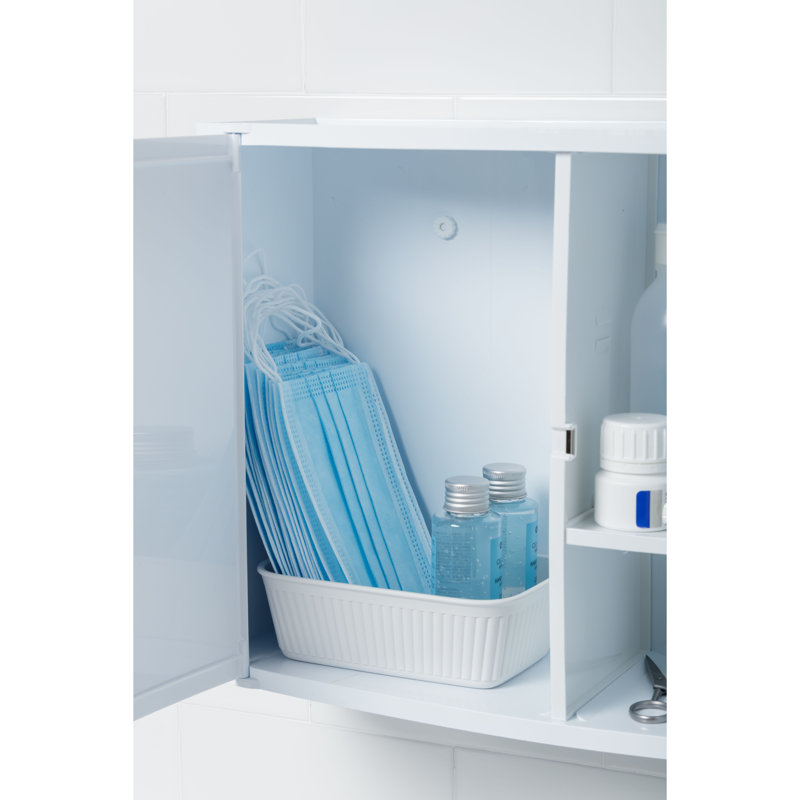 Rebrilliant Plastic Decorative Bin, White