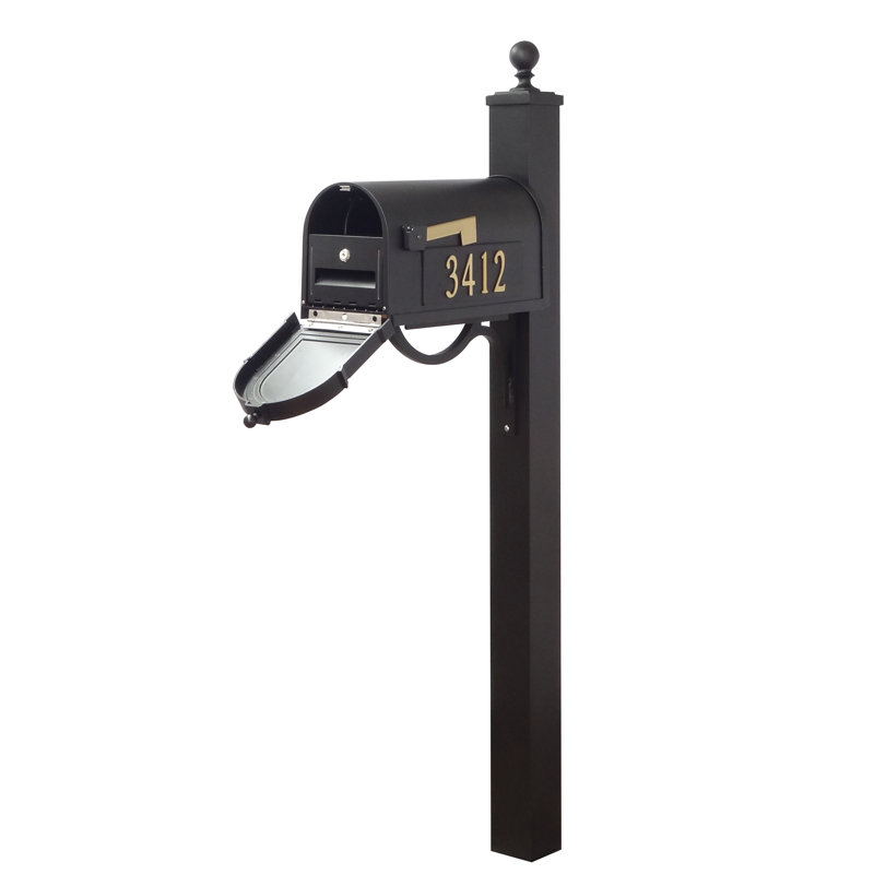 Berkshire Aluminum Post Mounted Post Box