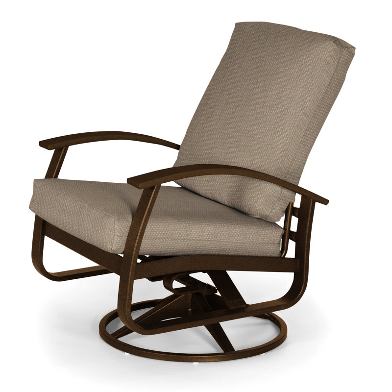 Belle Isle Outdoor Swivel Lounge Chair, Canvas Navy Sunbrella® Canvas, Kona P10, Textured Kona