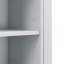 Armoire de rangement pour salle de bain avec portes et tiroirs, panier à linge inclinable, plusieurs espaces de rangement, style autoportant, tablette ouverte, tablette réglable-1333791989