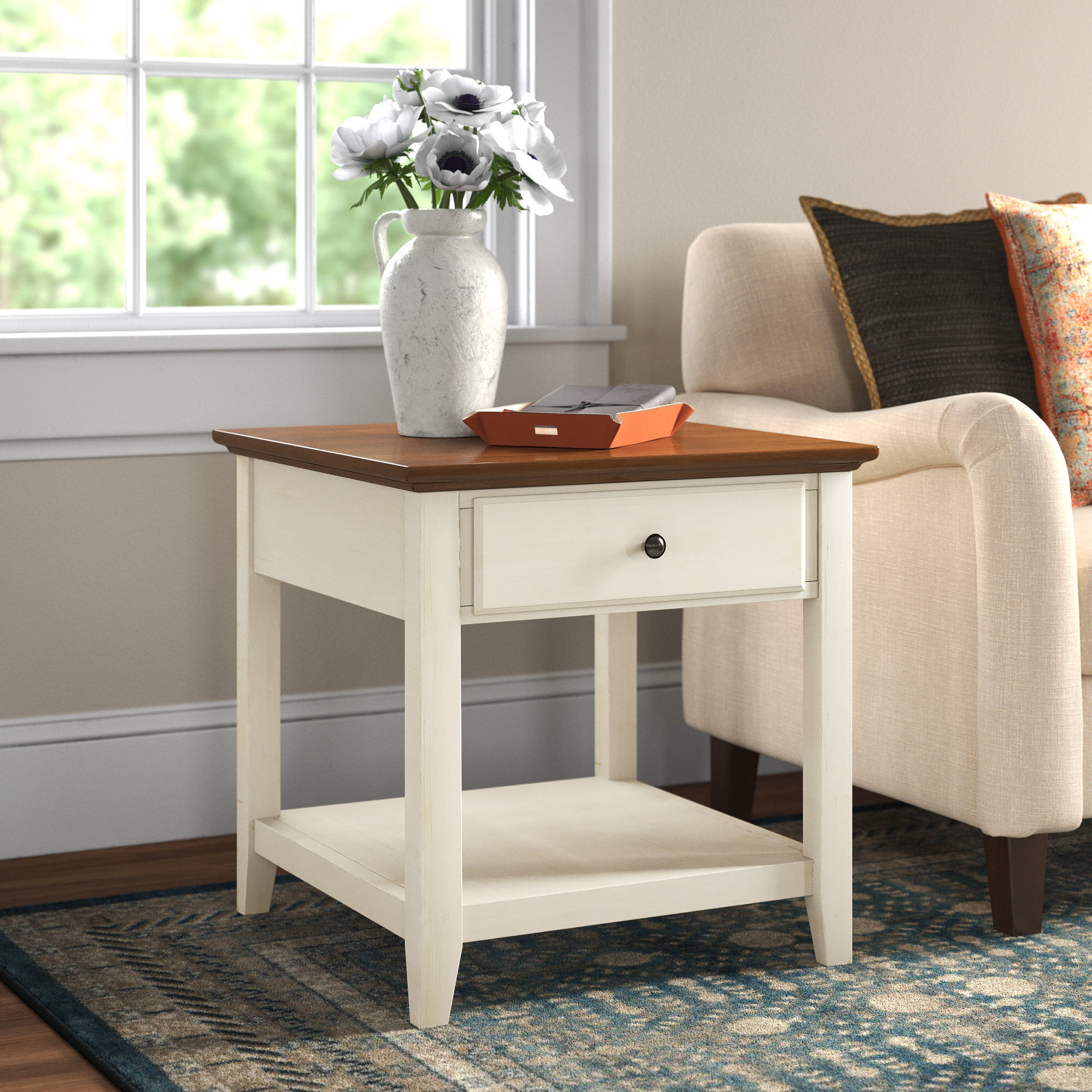 Three Posts™ Barnette End Table With Storage Reviews Wayfair