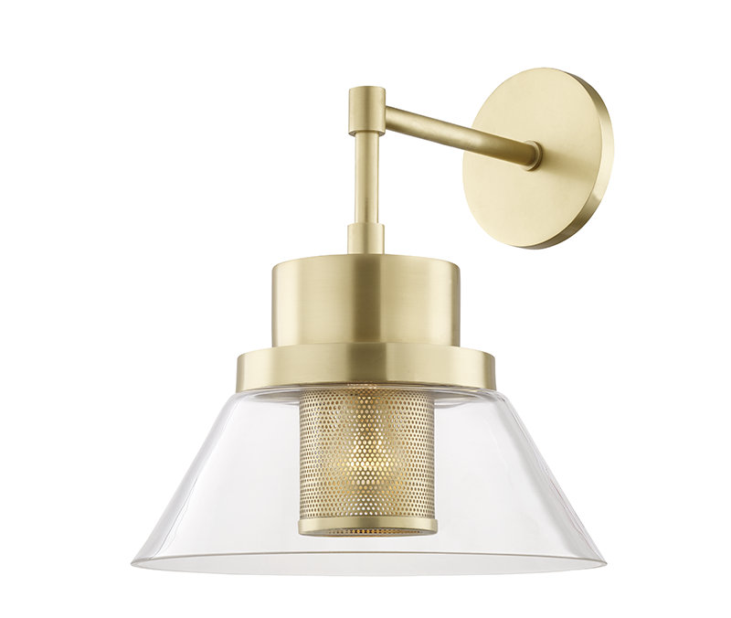 Paoli 1 - Light Armed Sconce, Aged Brass