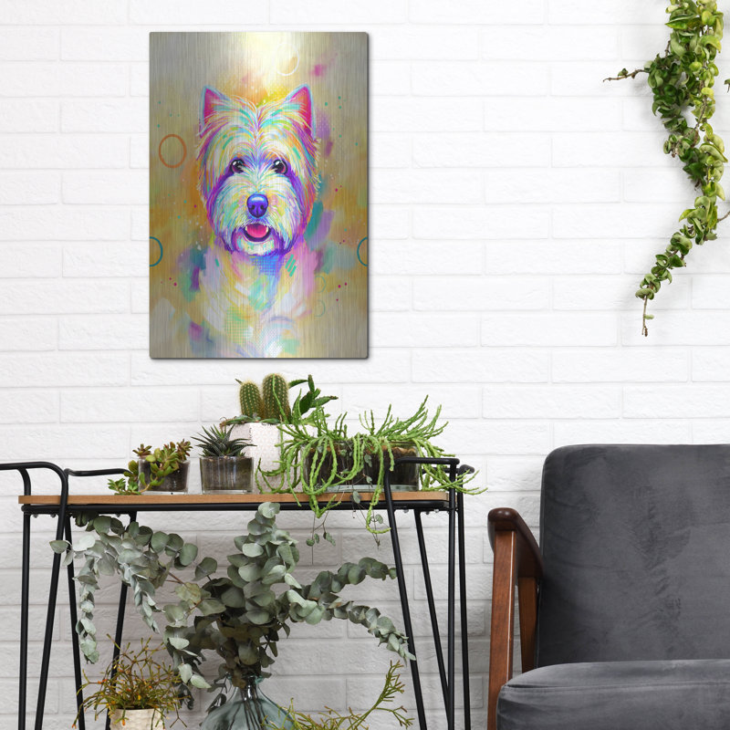 «Pop Art West Highland Terrier» par les affiliés Furbaby, H 16 po x l 12 po