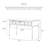 Rubberwood Retro Desk with Three Drawers