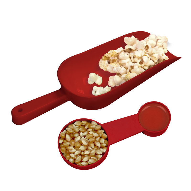Vintage Red Stainless Steel Popcorn Machine with Cart