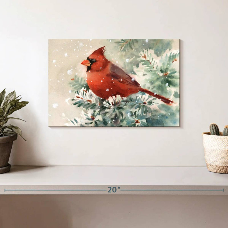 Brampt Cardinal Bird, 8" H x 12" W