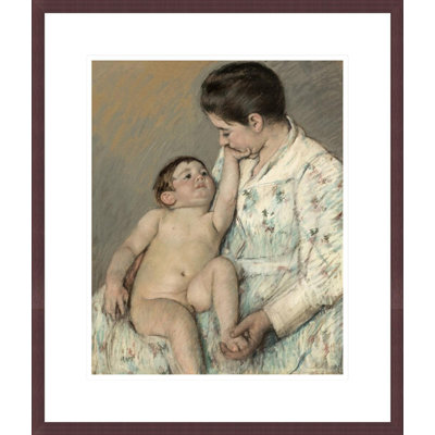 « Une caresse » de Mary Cassatt – Reproduction giclée encadrée