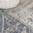 Brandy Rustic Border Low-Pile Machine-Washable Dark Gray/Cream Rug-894927348