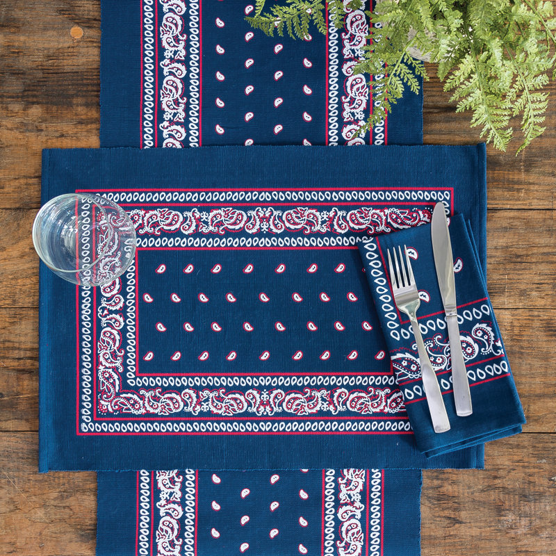 Chemin de table Dieter, Bleu marine