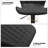 Moaid 3 Piece Height-adjustable Pub Table and Leathered Pedestal Bar Stool Dining Set-43551624-43551627