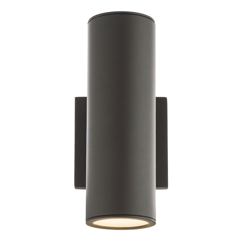 "Applique murale noire cylindrique moderne 4,5" à conception élégante pour un éclairage élégant "