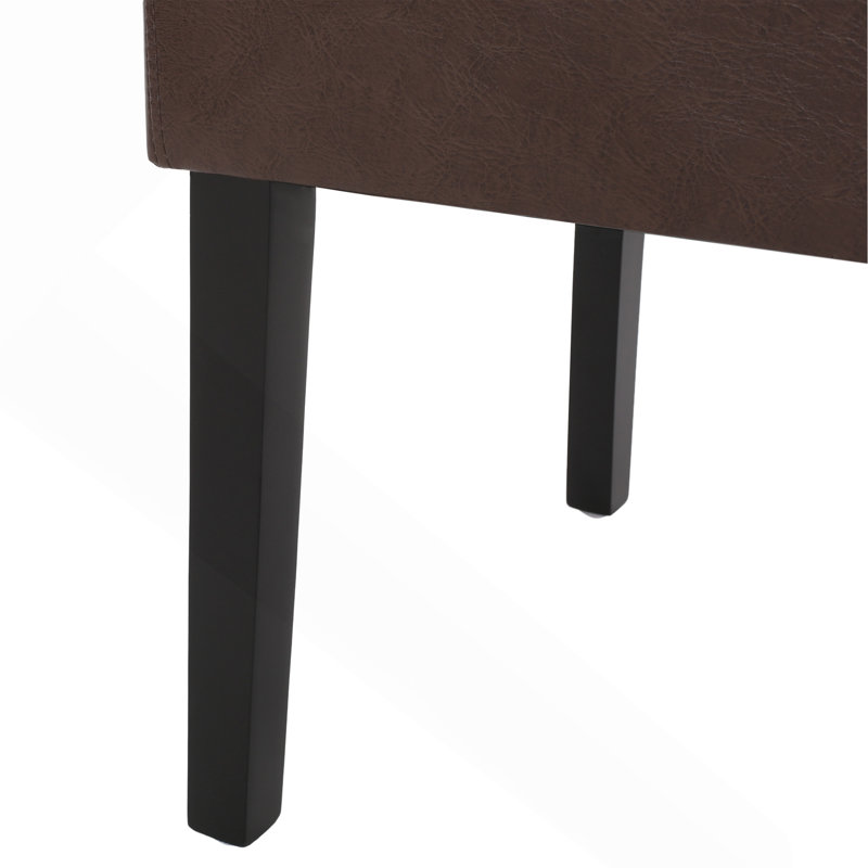 Chaise de salle à manger MP2 (ensemble de 2), Marron foncé