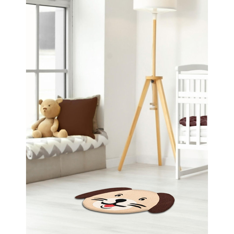 Tapis unique en laine pour enfants Playtime, Nouveauté 3 pi 6 po x 5 pi 1 po