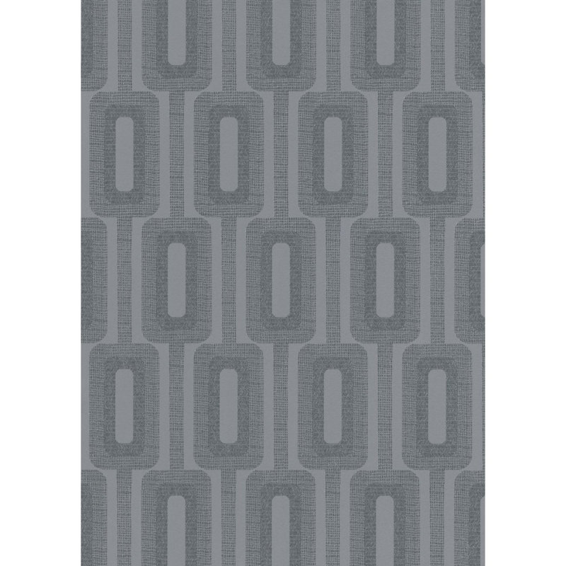 Panneau de papier peint, Gris / noir
