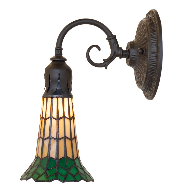 Gazon 1 - Light Armed Sconce, Beige/Green