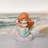 Precious Moments Disney The Little Mermaid Ariel Holding a Pink Shell Figurine 4.8 Inch