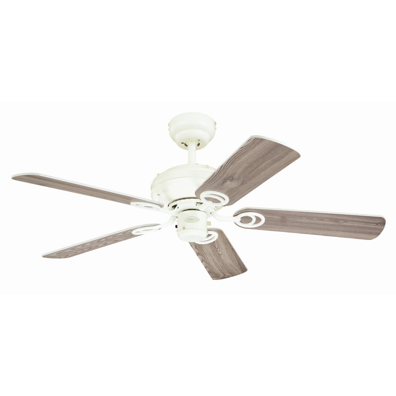 Gloucester 105cm Ceiling Fan, White / White or Washed Pine