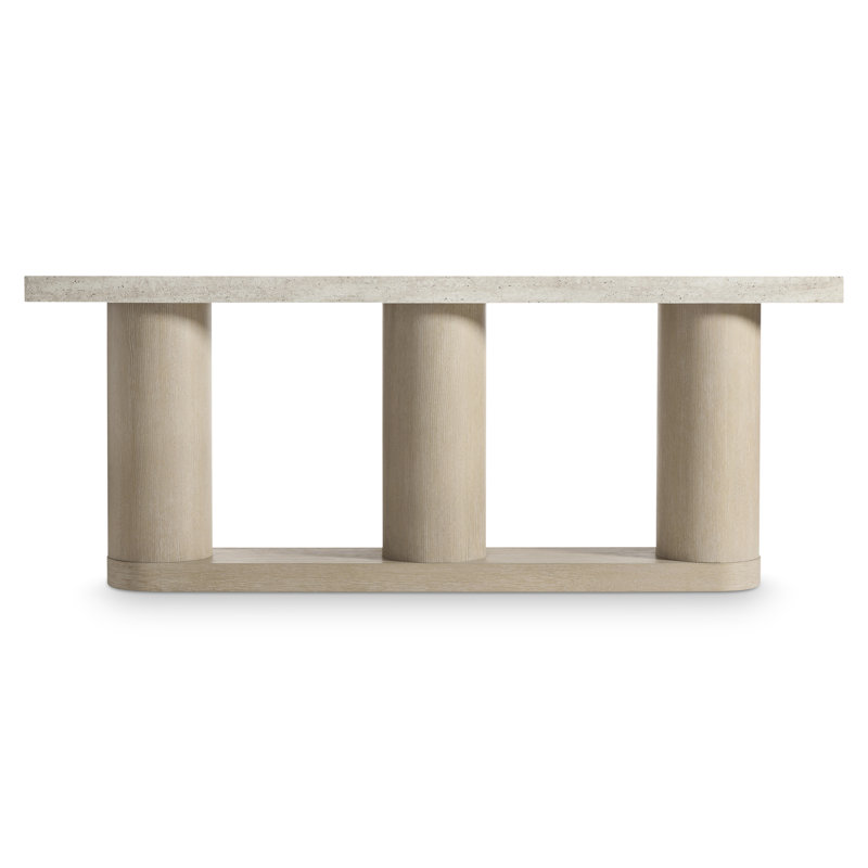 Table console Bernhardt Asana en imitation pierre
