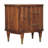 Ribbed Bedside With Brass Accents