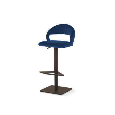 Denver Upholstered Adjustable Height Counter Stool with Metal Frame