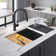 25'' L Undermount Single Bowl Quartz Composite Kitchen Sink