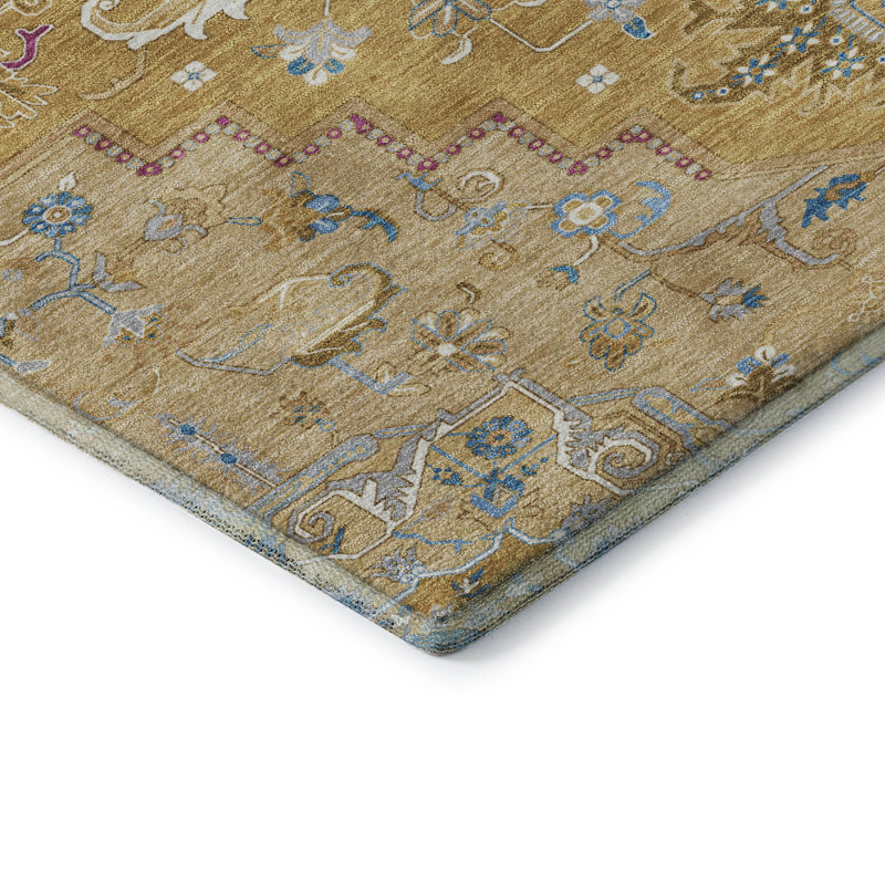 Premium Machine Washable Cossette AMF1036 Oriental Rug, Rectangle 10 pi x 14 pi