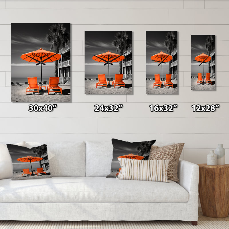 Anirduh - Horloge murale nautique et de plage surdimensionnée, H 28 po x l 12 po x P 1 po