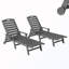 Chaises longues d'extérieur inclinables avec rangement (ensemble de 2)-414458370