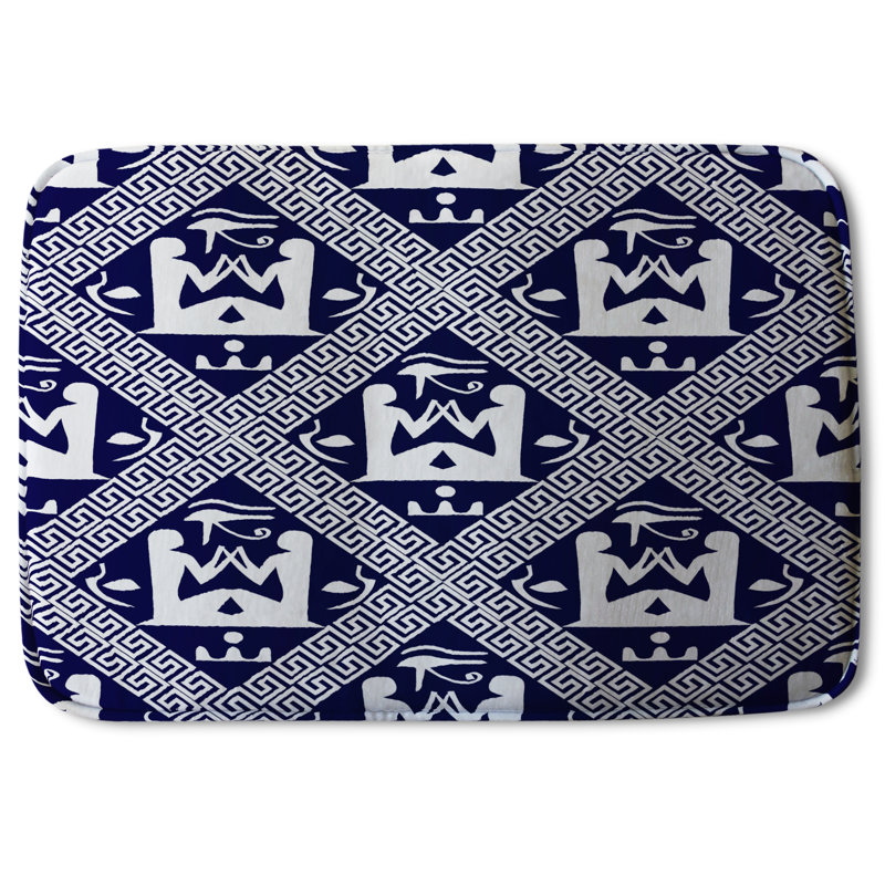 Akila Non-Slip Bath Rug, Egyptian Heritage 1