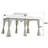 BEIGE Ventilated Double Roof Gazebo Canopy Tent with Detachable Side Curtains for Patio, Lawn & Garden-126489432