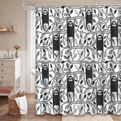 Rideau de douche Sloth Hipster
