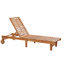 Jaque 197cm Long Reclining Acacia Single Chaise