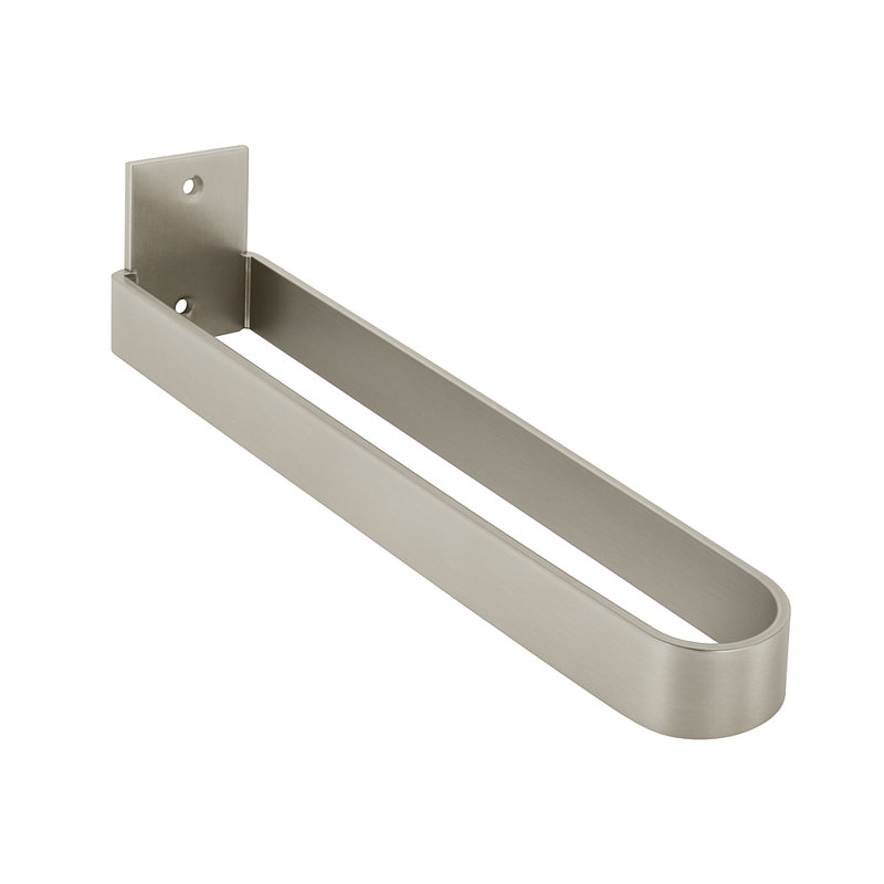 Aqua 1 Wall Mounted Towel Bar, Brushed Stainless Steel