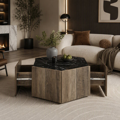 Table basse rétro en bois