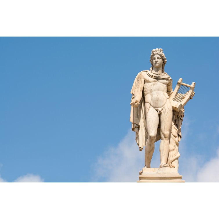 The Statue Of Apollo In Athens, Greece - Wrapped Canvas Print