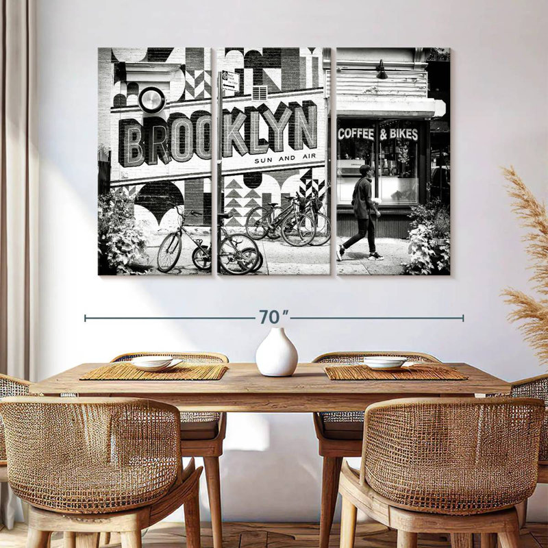 Syd Brooklyn Coffee, 42" H x 65" W
